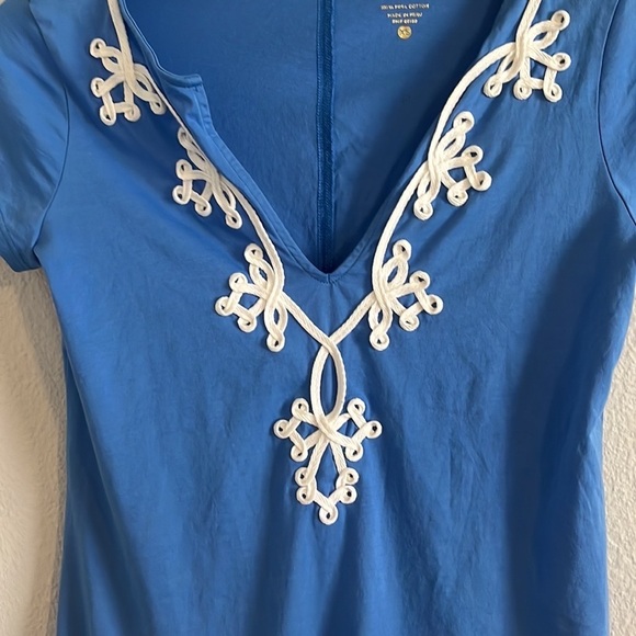 Lilly Pulitzer-Brewster Dress-Blue-size XS-EUC - Picture 5 of 11